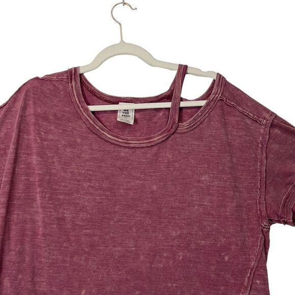We The Free oversized T-Shirt Raw Hem distressed Detail Size small - Picture 4 of 16